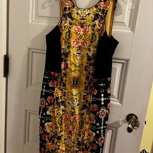 Donna Morgan Floral Print Sleeveless Dress